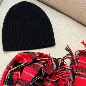 NWOT Black Cashmere Beanie from Talbots